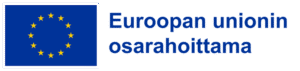 EU-lippu ja teksti: Euroopan Unioinin osarahoittama