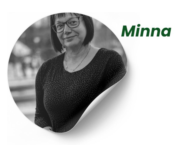 Mustavalkoinen henkilökuva: Minna Rintamäki